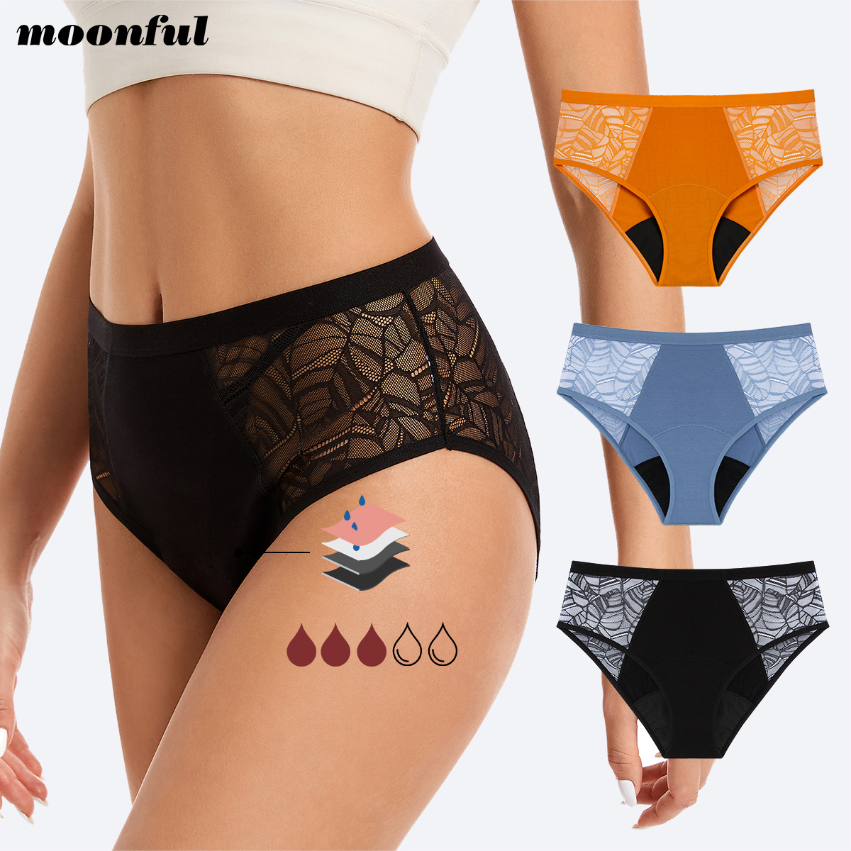 Moonful Women's Menstrual Pant - đánh giá và giá Period Panty Absorbent