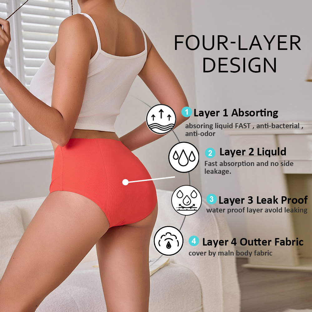 Hot Sale Mid-Rise Seamless Men - đánh giá và giá Period Panty Absorbent