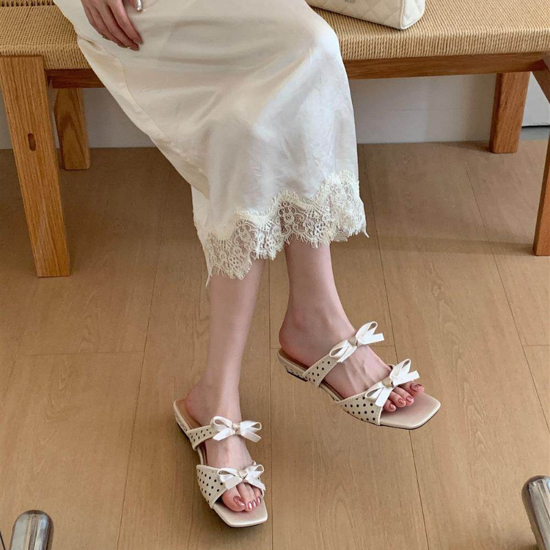 Summer Polka Dot Women Slipper - đánh giá và giá Slip Dress Satin