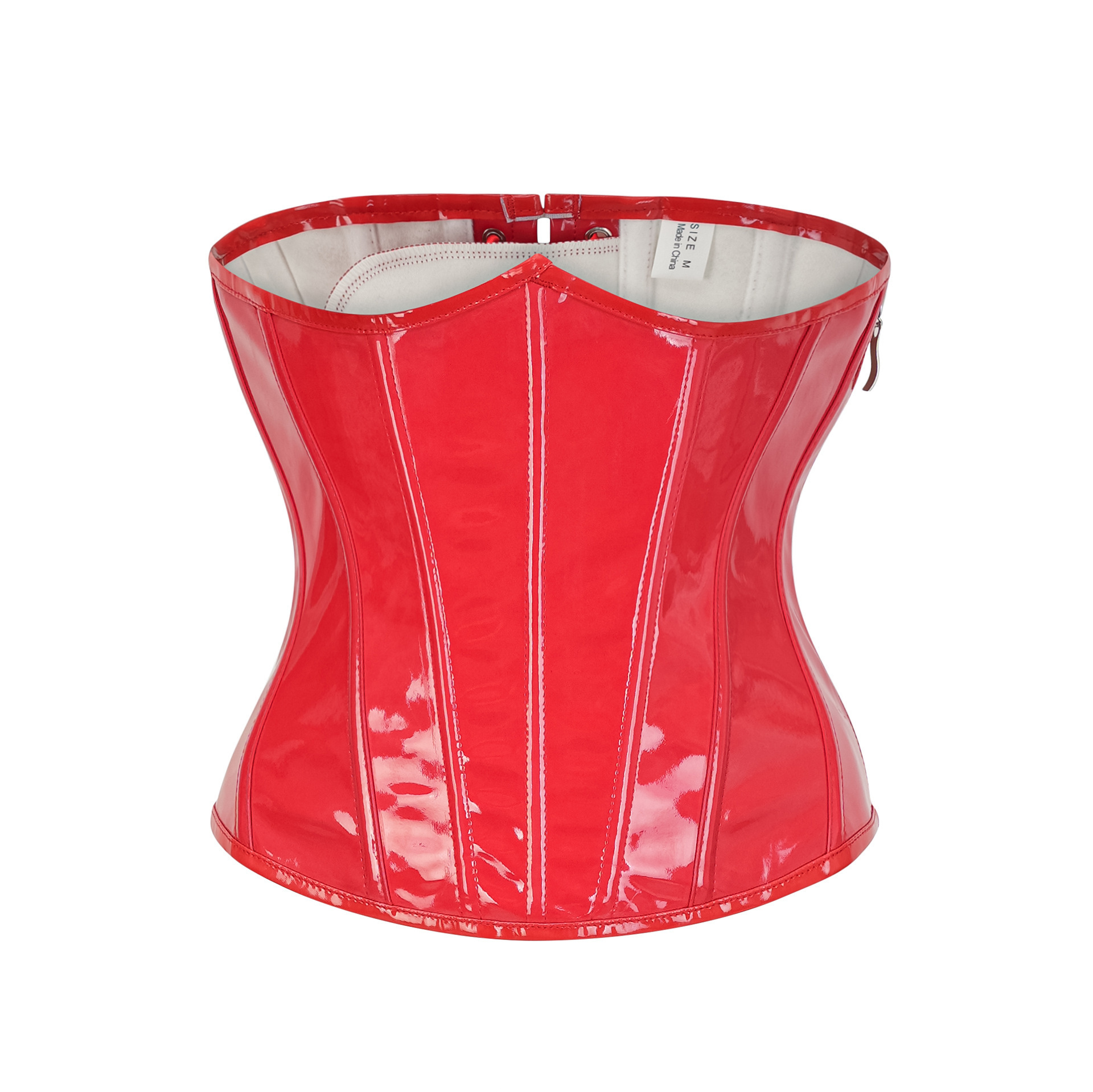 Steampunk Red PU Leather Side  - đánh giá và giá Corset Waist Cinch