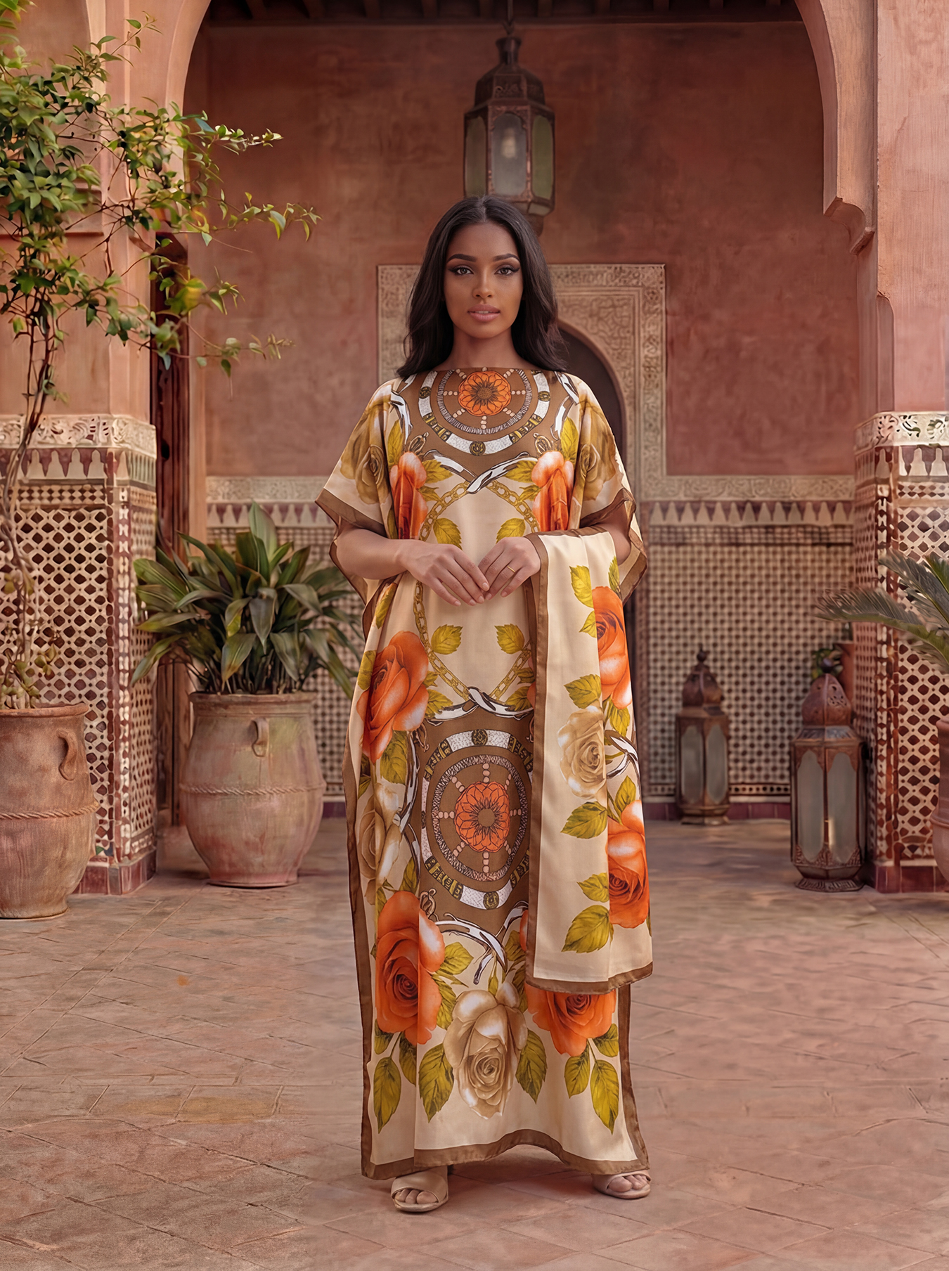 New Style Long Loose Silk Blen - đánh giá và giá Robe Silk Women