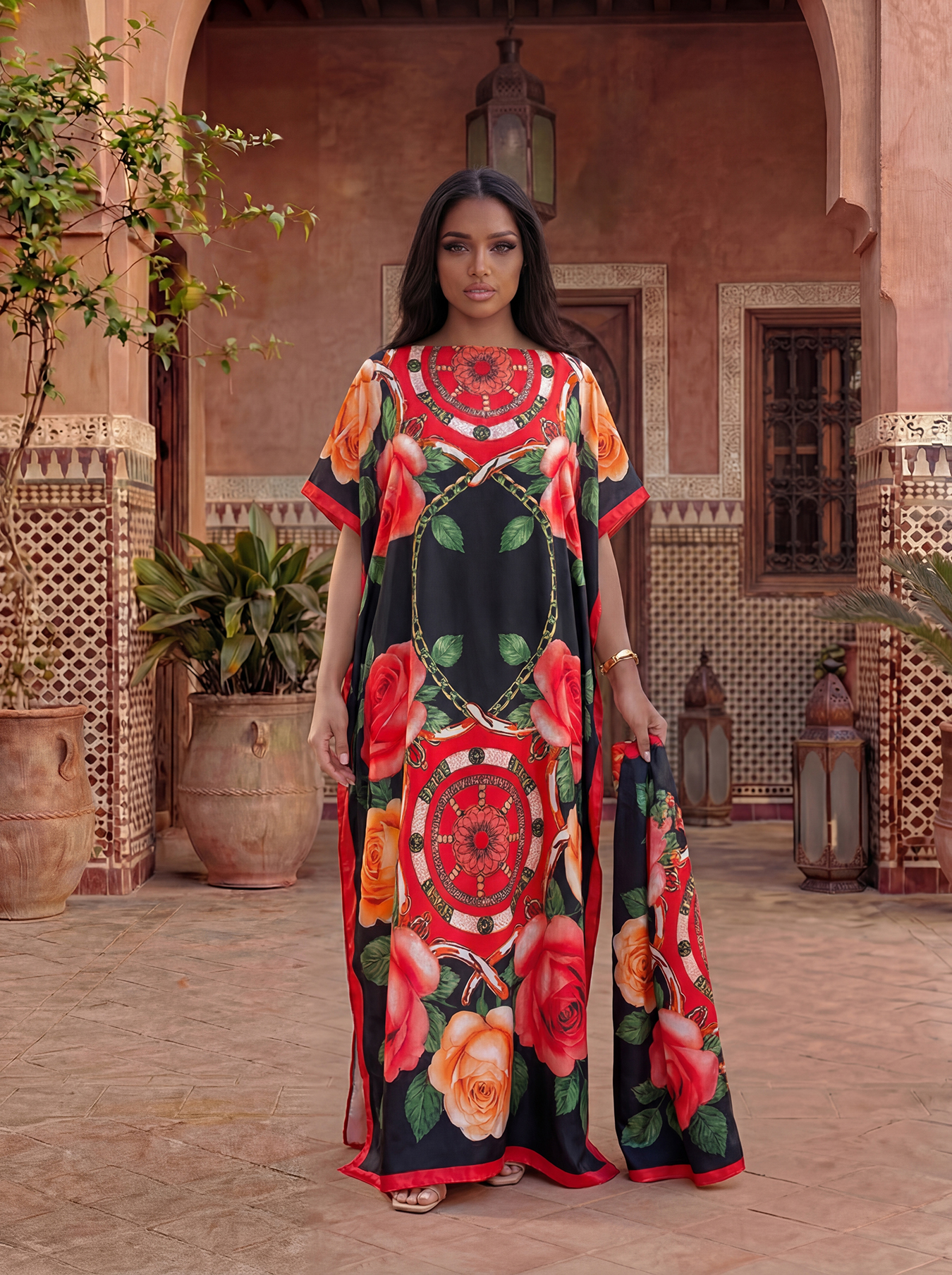 New Style Long Loose Silk Blen - đánh giá và giá Robe Silk Women