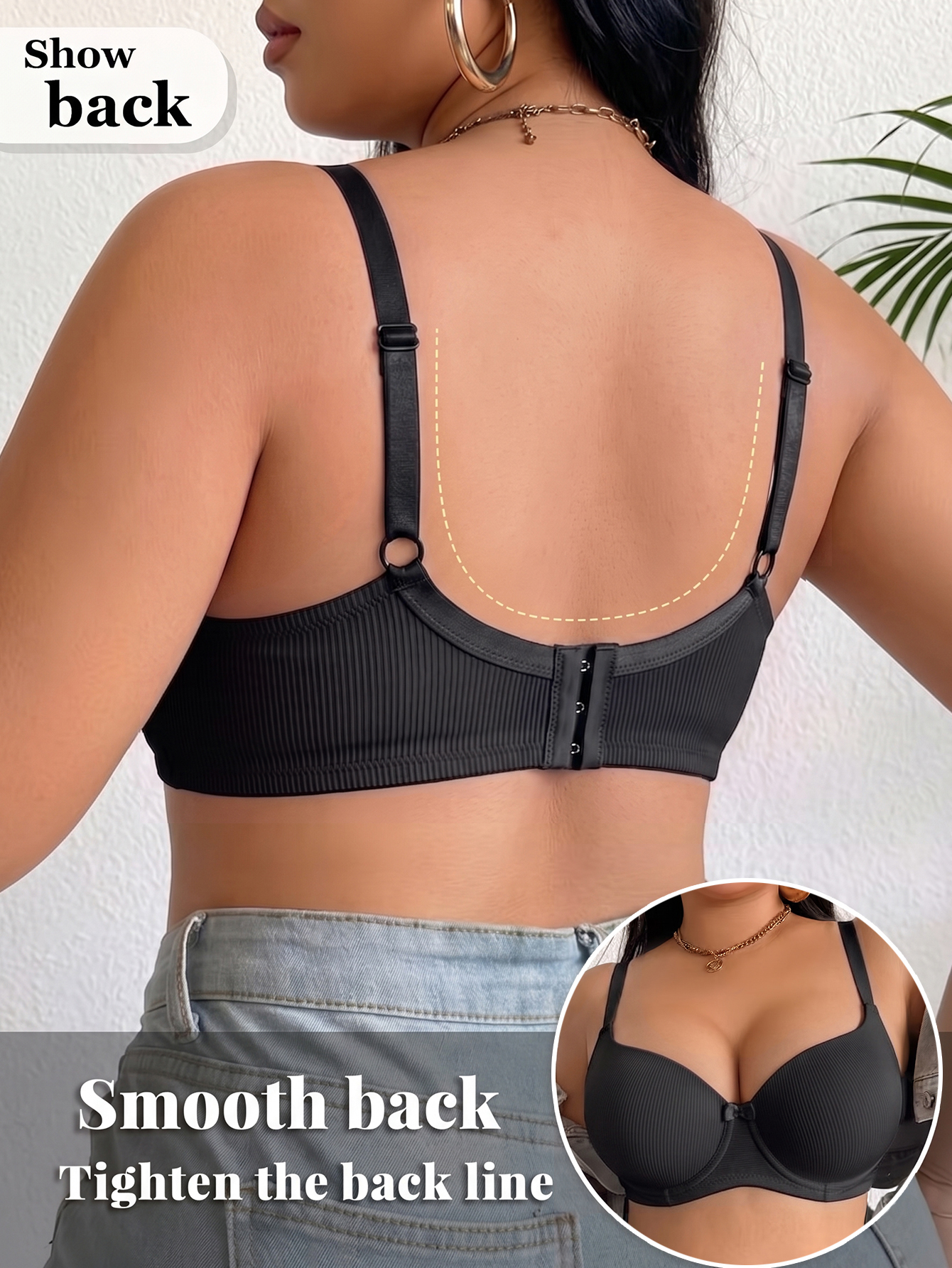 Plus Size Anti-Sagging Women B - đánh giá và giá Push Up Bra Padded