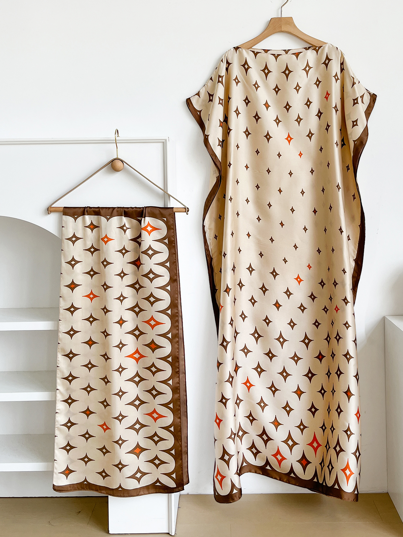New Style Long Loose Silk Blen - đánh giá và giá Robe Silk Women