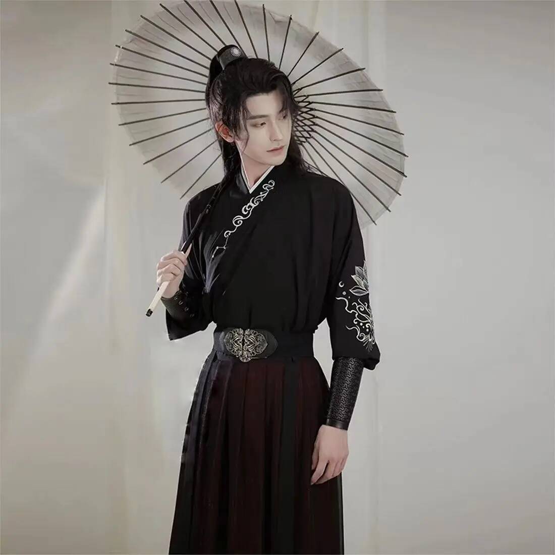 Ancient knight hanfu men women - đánh giá và giá Robe Silk Women
