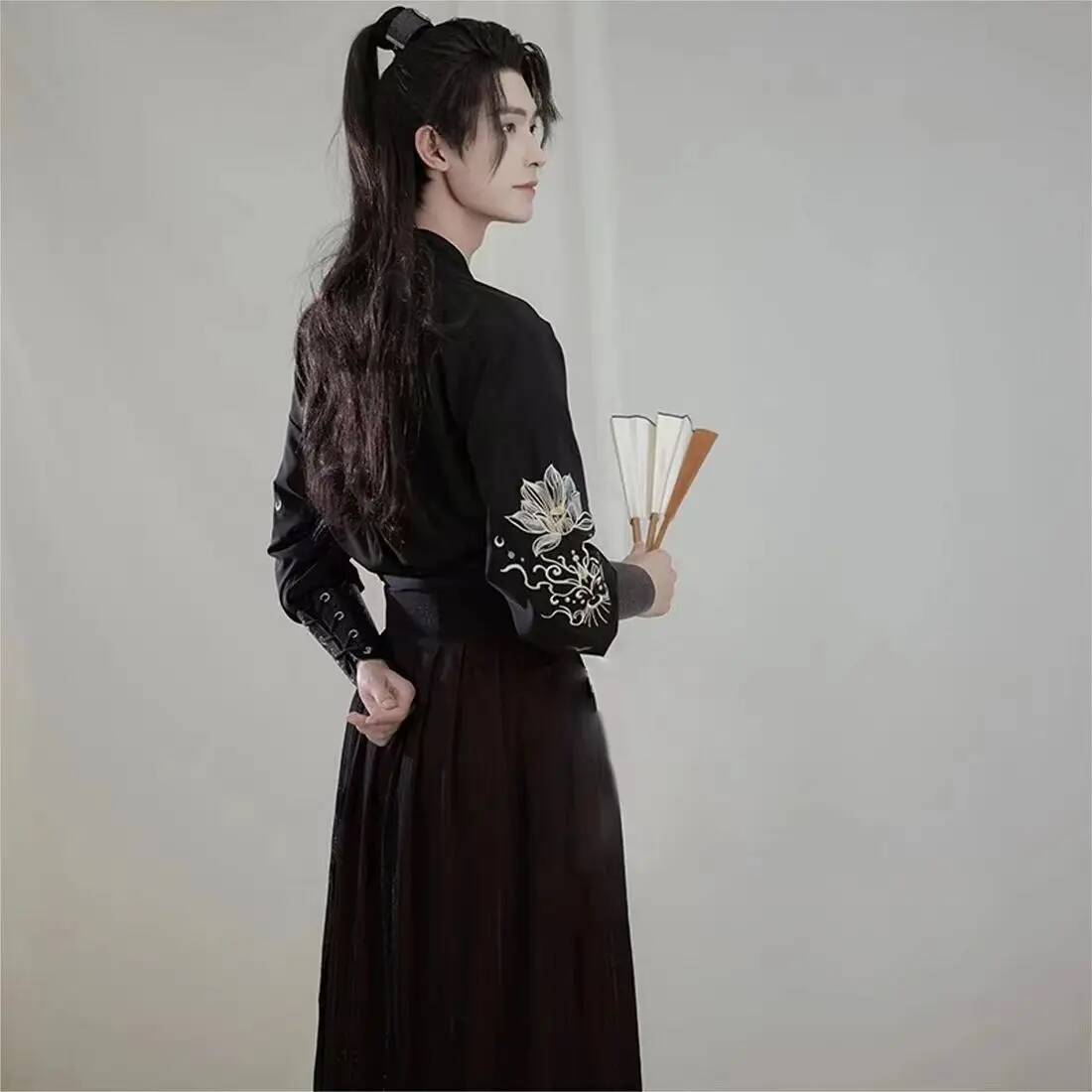Ancient knight hanfu men women - đánh giá và giá Robe Silk Women