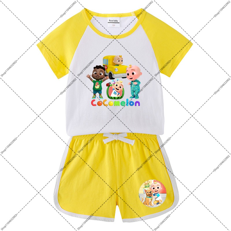 2PCS Cocomelons Kids T-shirts  - đánh giá và giá Boyshort Underwear