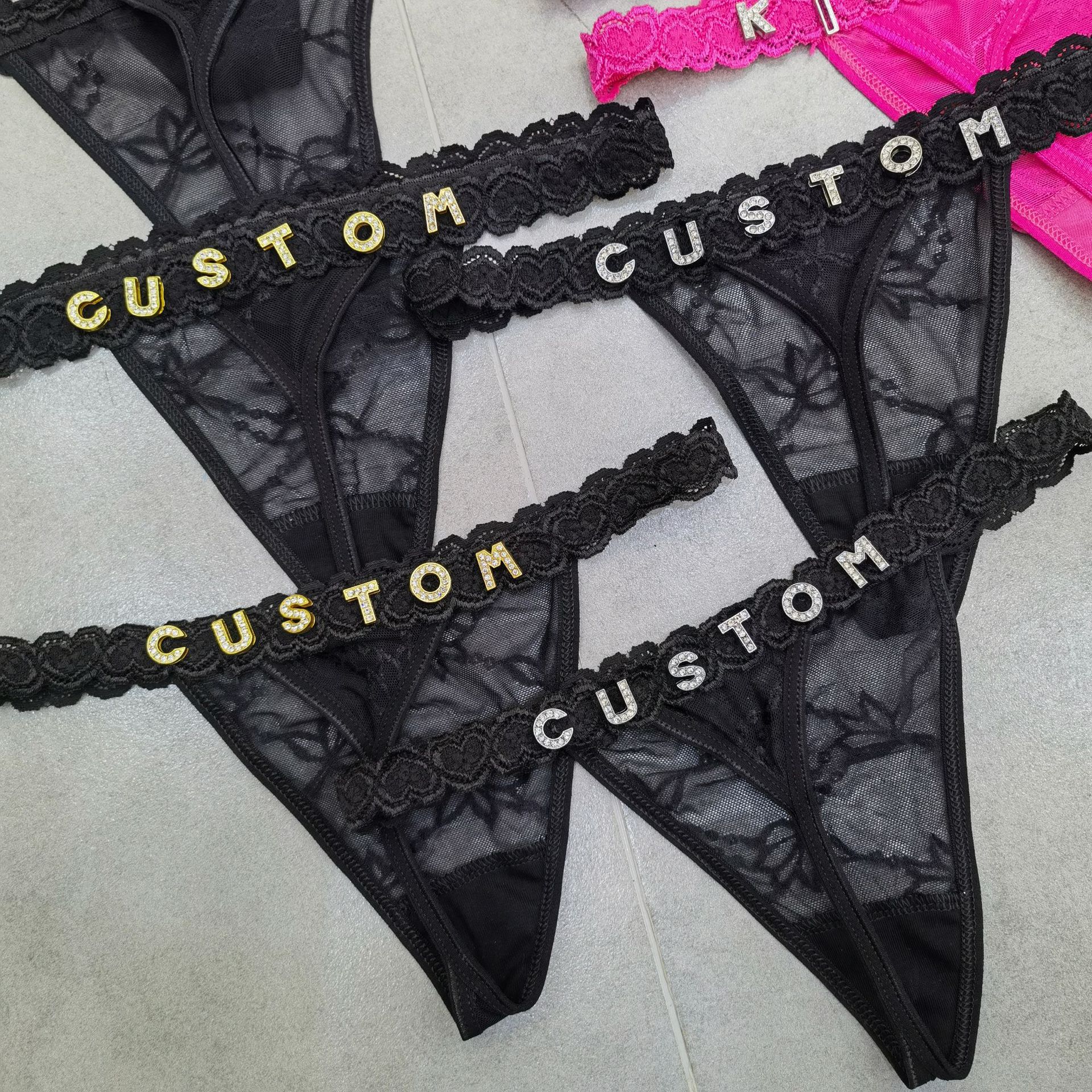 Customize Thongs Crystal Name  - đánh giá và giá Thong Bikini Women