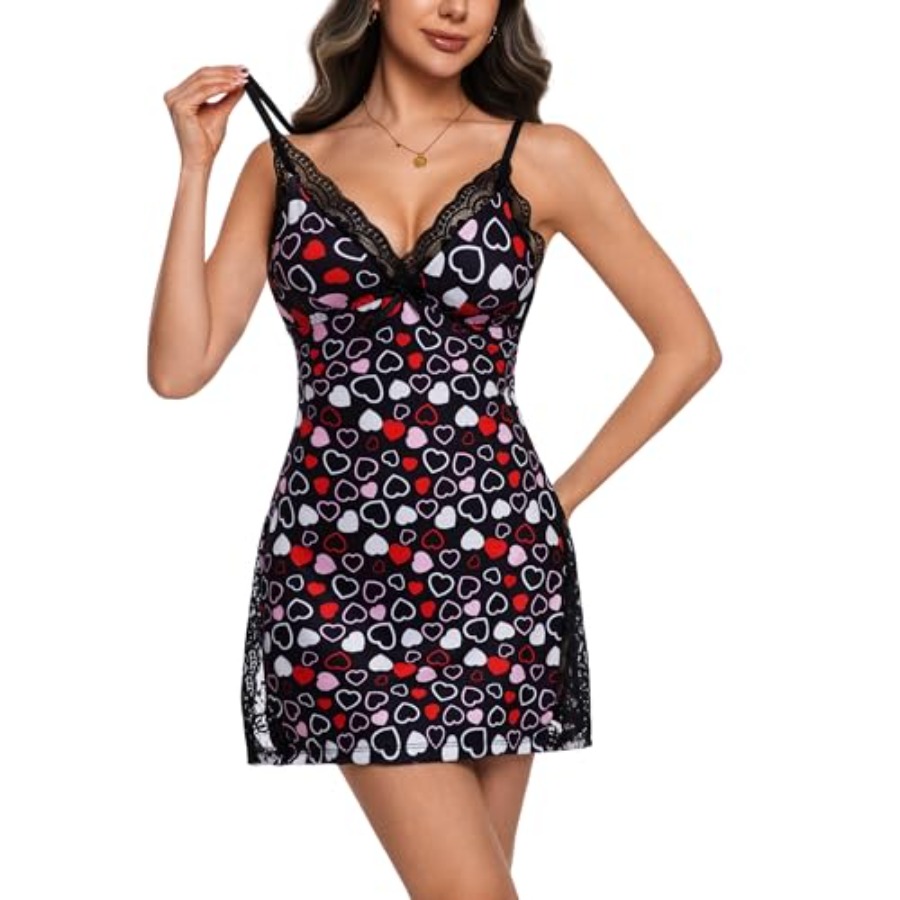 Night Gowns for Women V Neck L - đánh giá và giá Babydoll Chemise Night