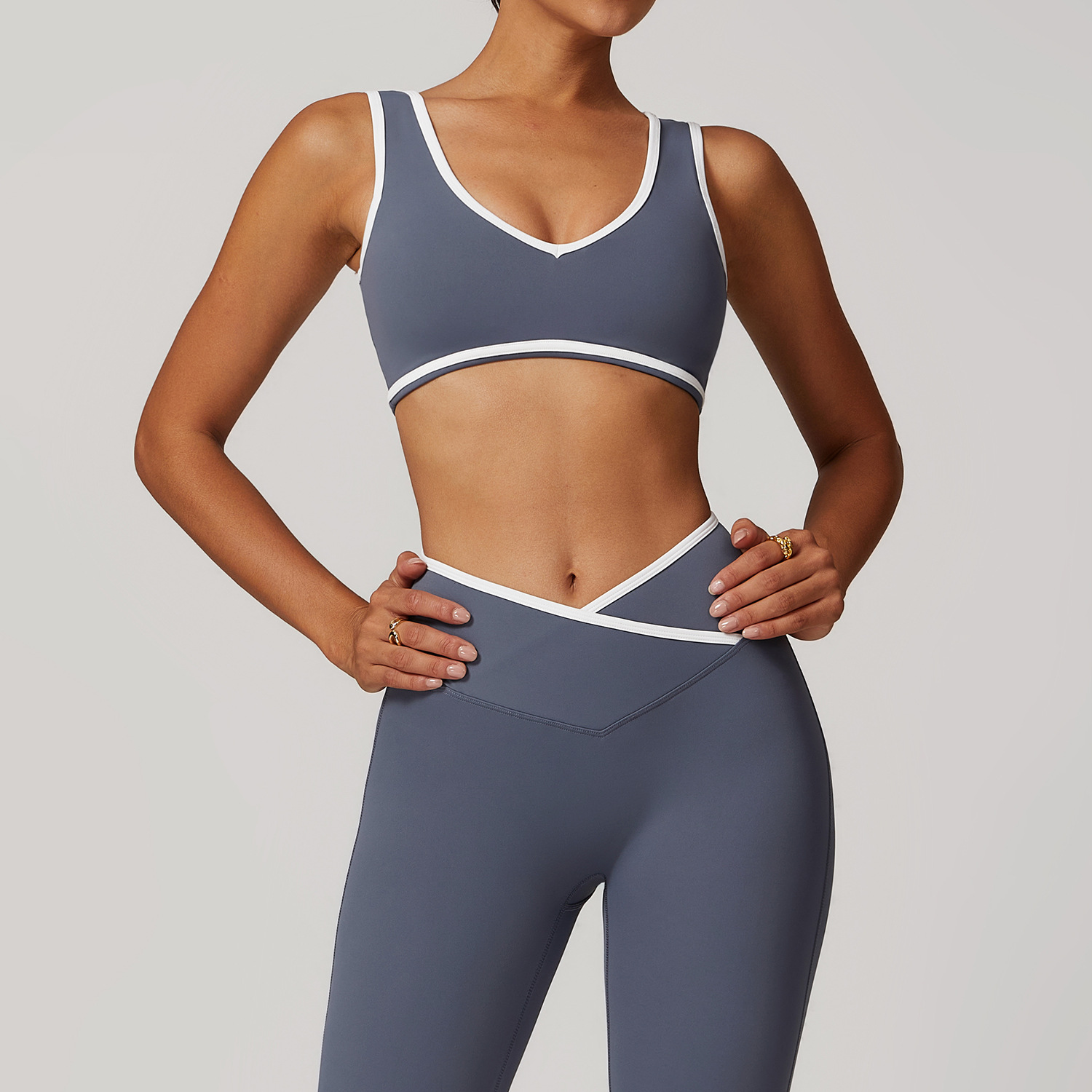 V-Neck Sports Bra Women Top Pu - đánh giá và giá Push Up Bra Padded