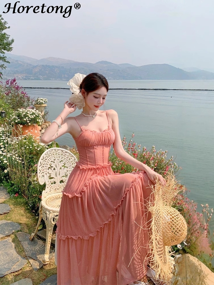 Women's Summer Solid Cami Maxi - đánh giá và giá Corset Waist Cinch
