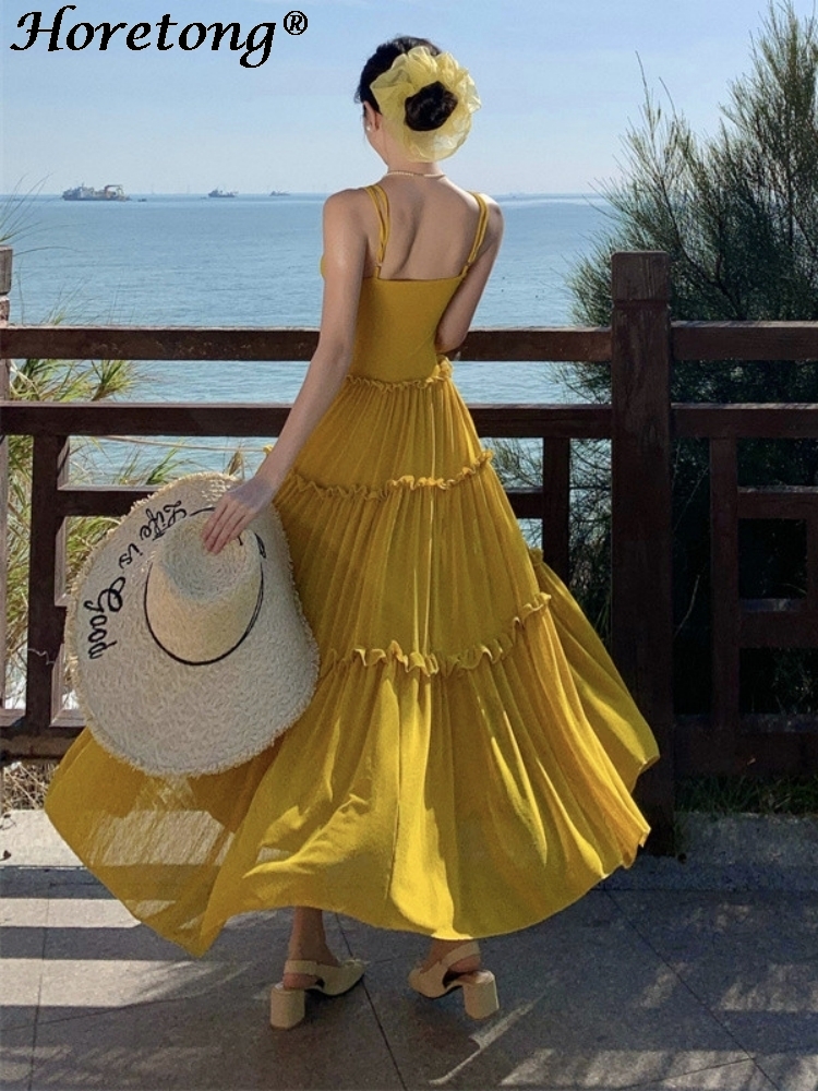 Women's Summer Solid Cami Maxi - đánh giá và giá Corset Waist Cinch