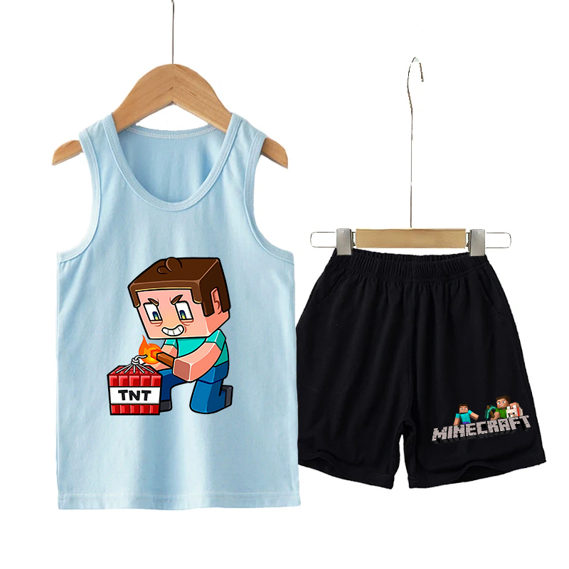 Minecrafted Children Vest+shor - đánh giá và giá Boyshort Underwear