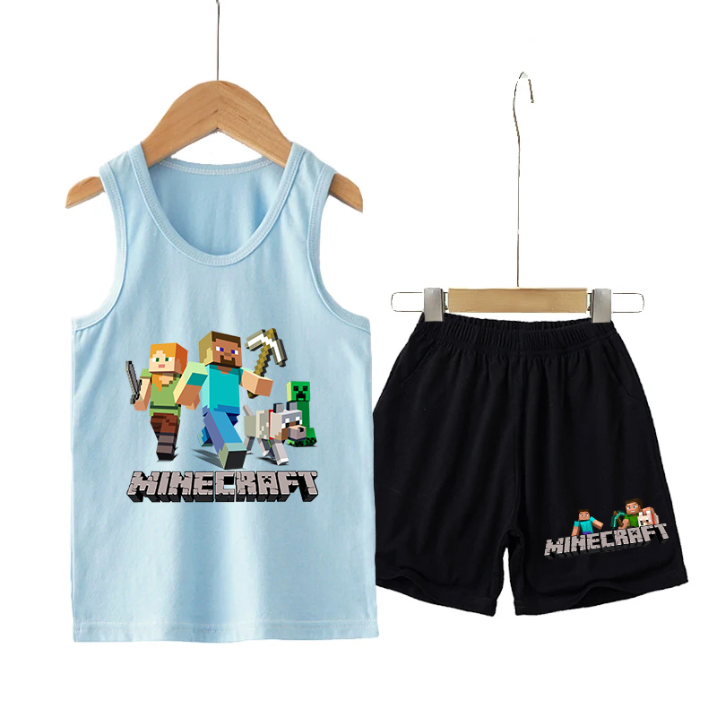 Minecrafted Children Vest+shor - đánh giá và giá Boyshort Underwear