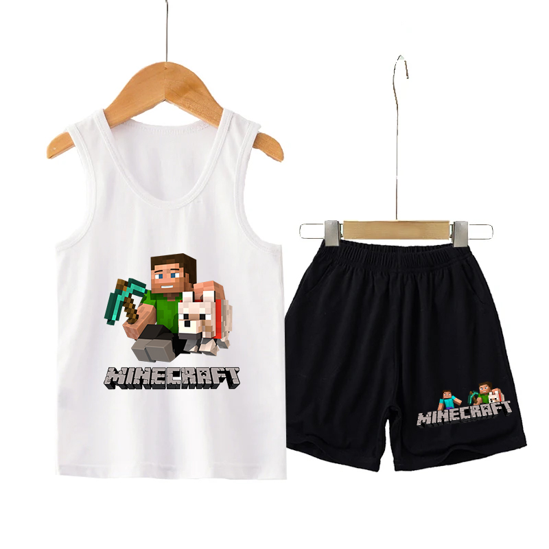 Minecrafted Children Vest+shor - đánh giá và giá Boyshort Underwear