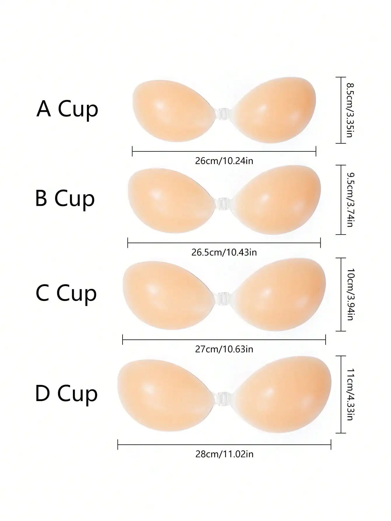 1pc Women's Silicone Sticky Br - đánh giá và giá Strapless Bra Backless