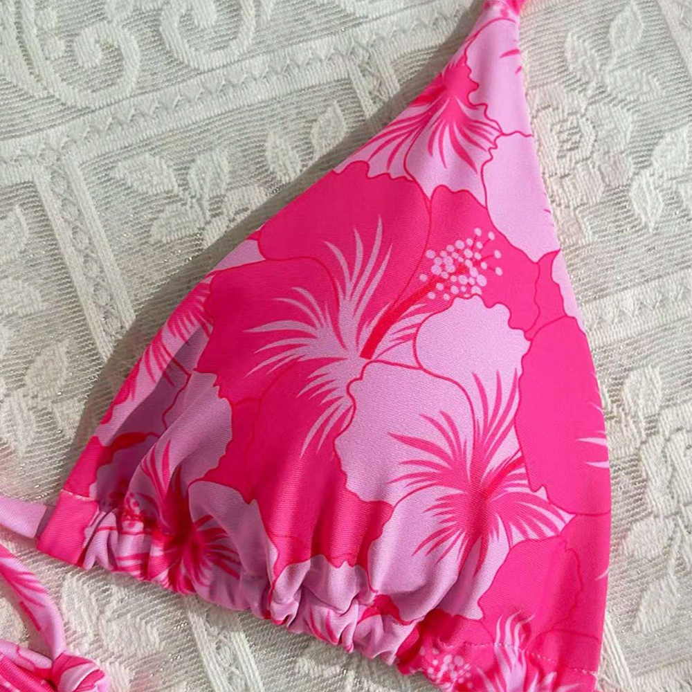 Women's Printed Vest Bikini+Th - đánh giá và giá Thong Bikini Women