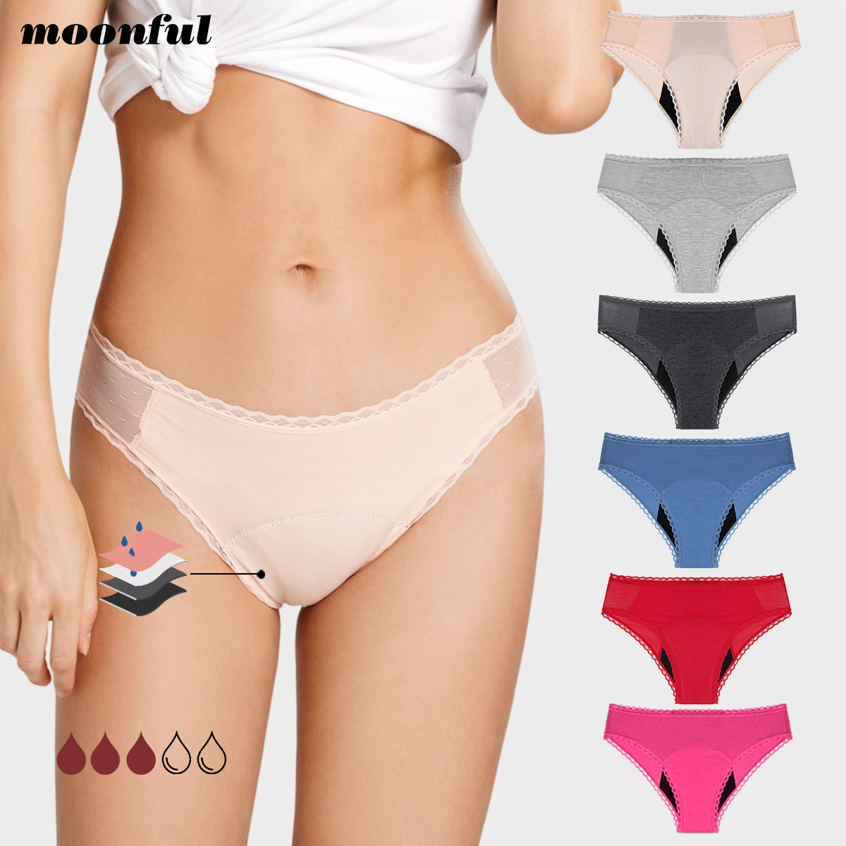 4 Layer Absorbent Menstrual Pa - đánh giá và giá Period Panty Absorbent