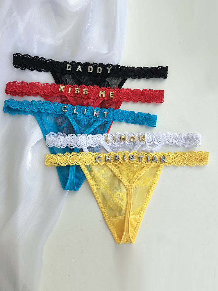 Custom Thong Panties with Name - đánh giá và giá Thong Bikini Women