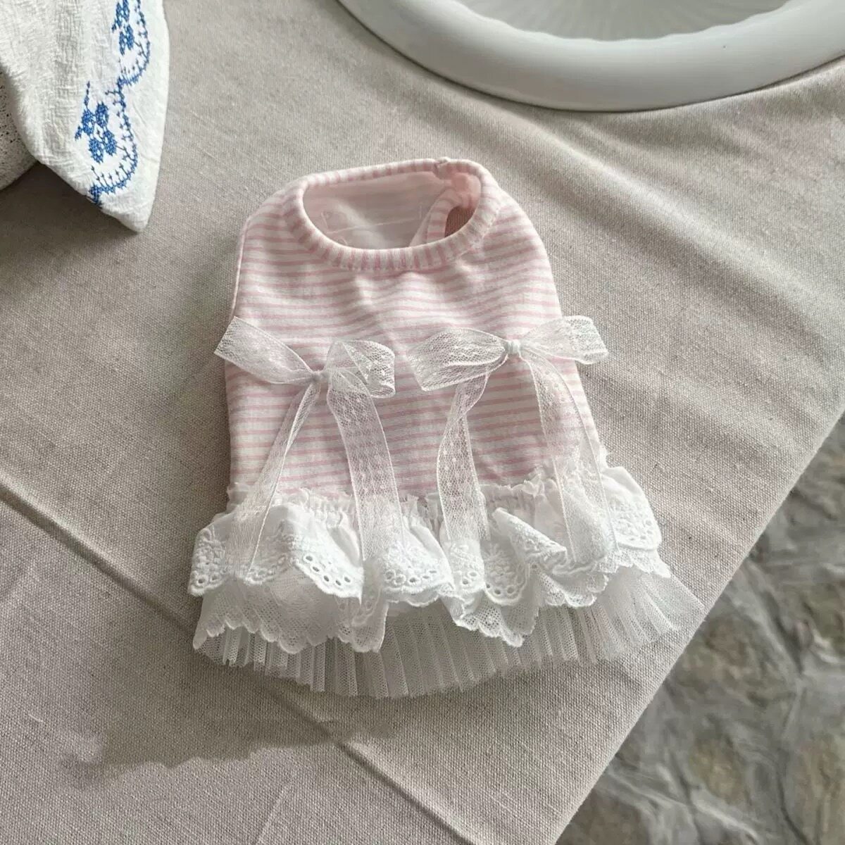 Sweet Bow Dog Clothes Lace Sma - đánh giá và giá Lace Teddy Lingerie