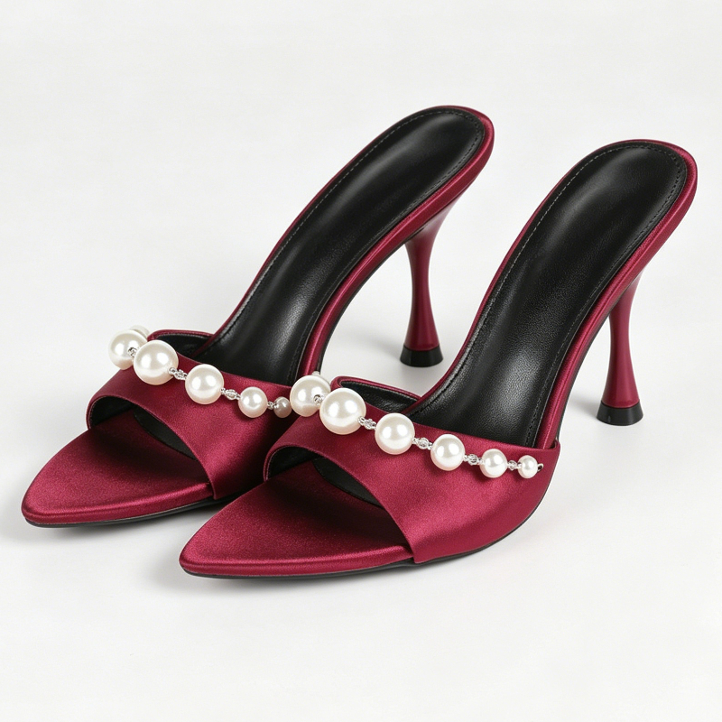 Elegant Satin Heeled Sandals W - đánh giá và giá Slip Dress Satin