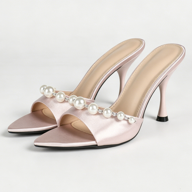 Elegant Satin Heeled Sandals W - đánh giá và giá Slip Dress Satin