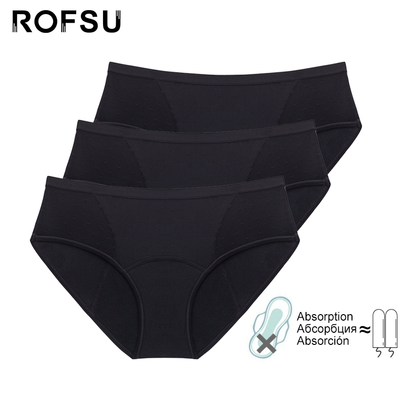 3 pcs/lot Cotton Menstrual Pan - đánh giá và giá Period Panty Absorbent