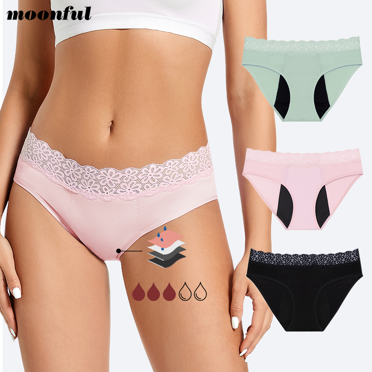 Menstrual Cycle Absorbent Unde - đánh giá và giá Period Panty Absorbent