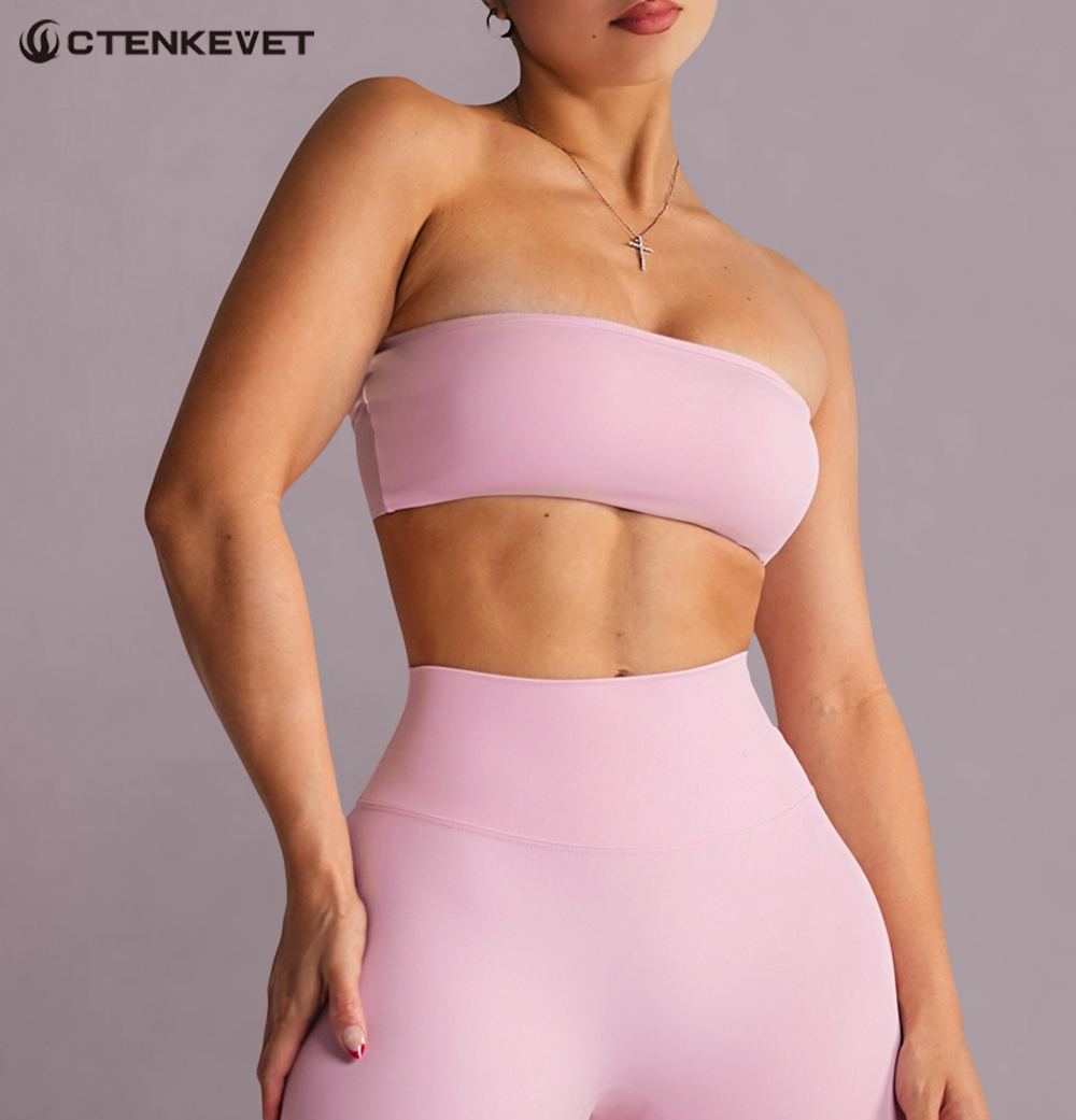 Strapless Sports Bra Gym Crop  - đánh giá và giá Sports Bra High Impact