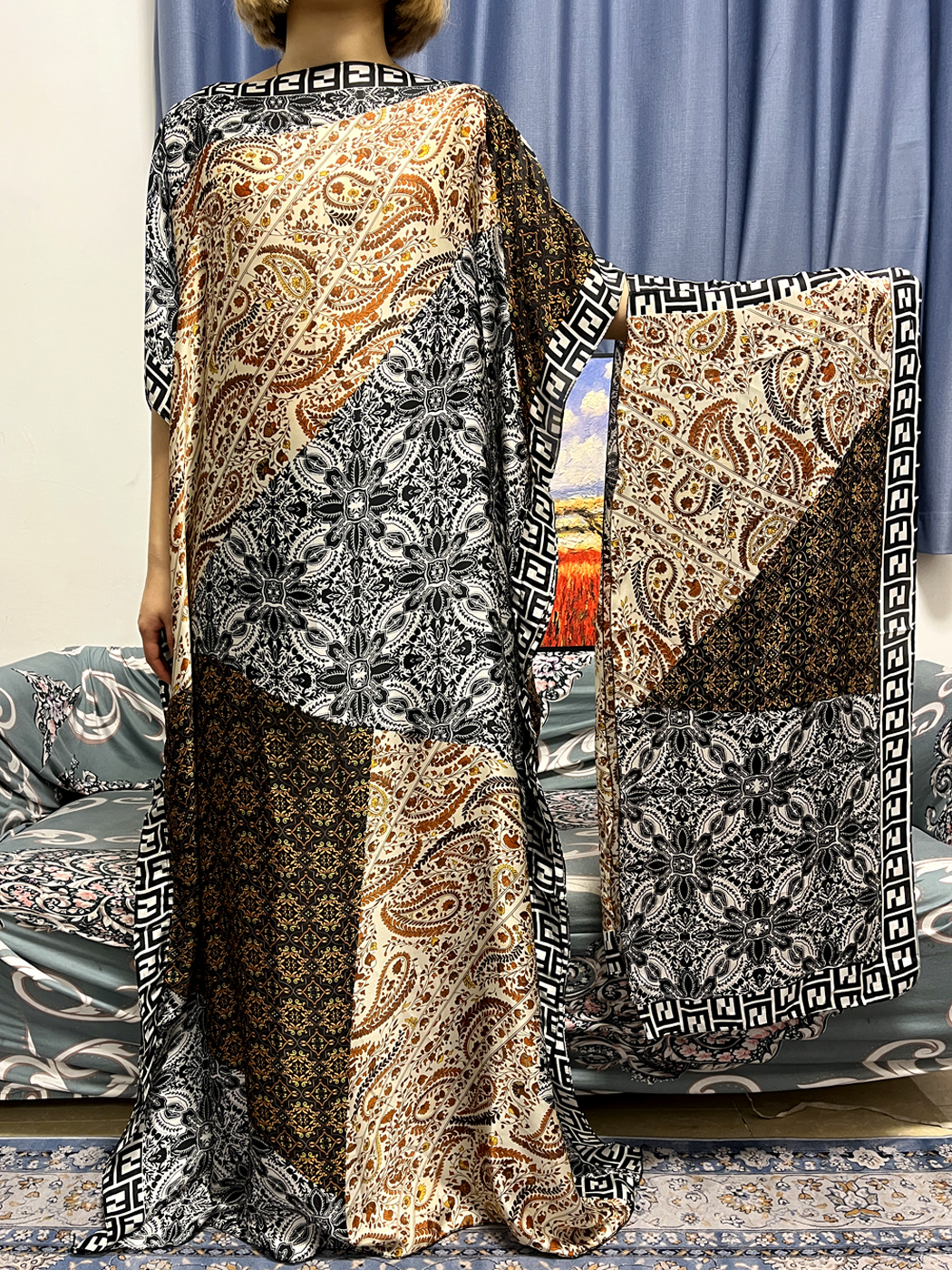 Abayas For Women Dubai Kaftan  - đánh giá và giá Robe Silk Women