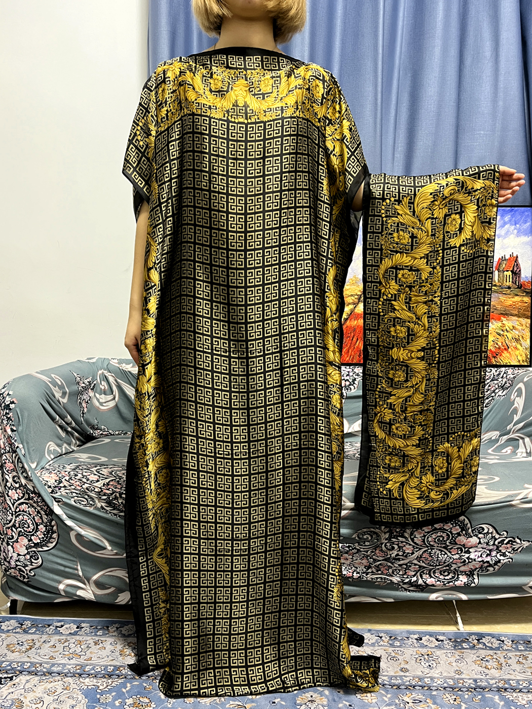 Abayas For Women Dubai Kaftan  - đánh giá và giá Robe Silk Women
