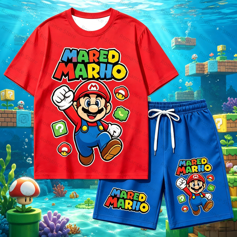 Kids Cartoon T-Shirt And Short - đánh giá và giá Boyshort Underwear