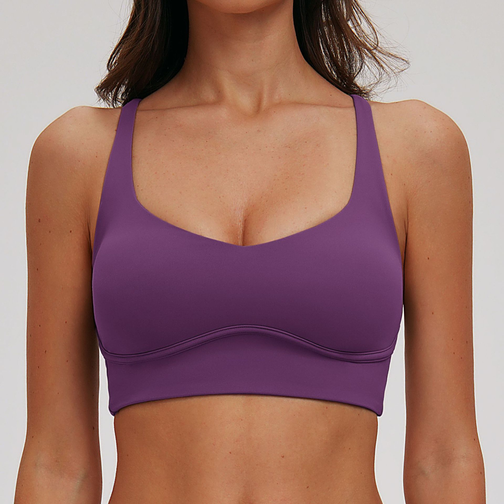 Sexy V-neck Sports Bra Yoga Un - đánh giá và giá Sports Bra High Impact