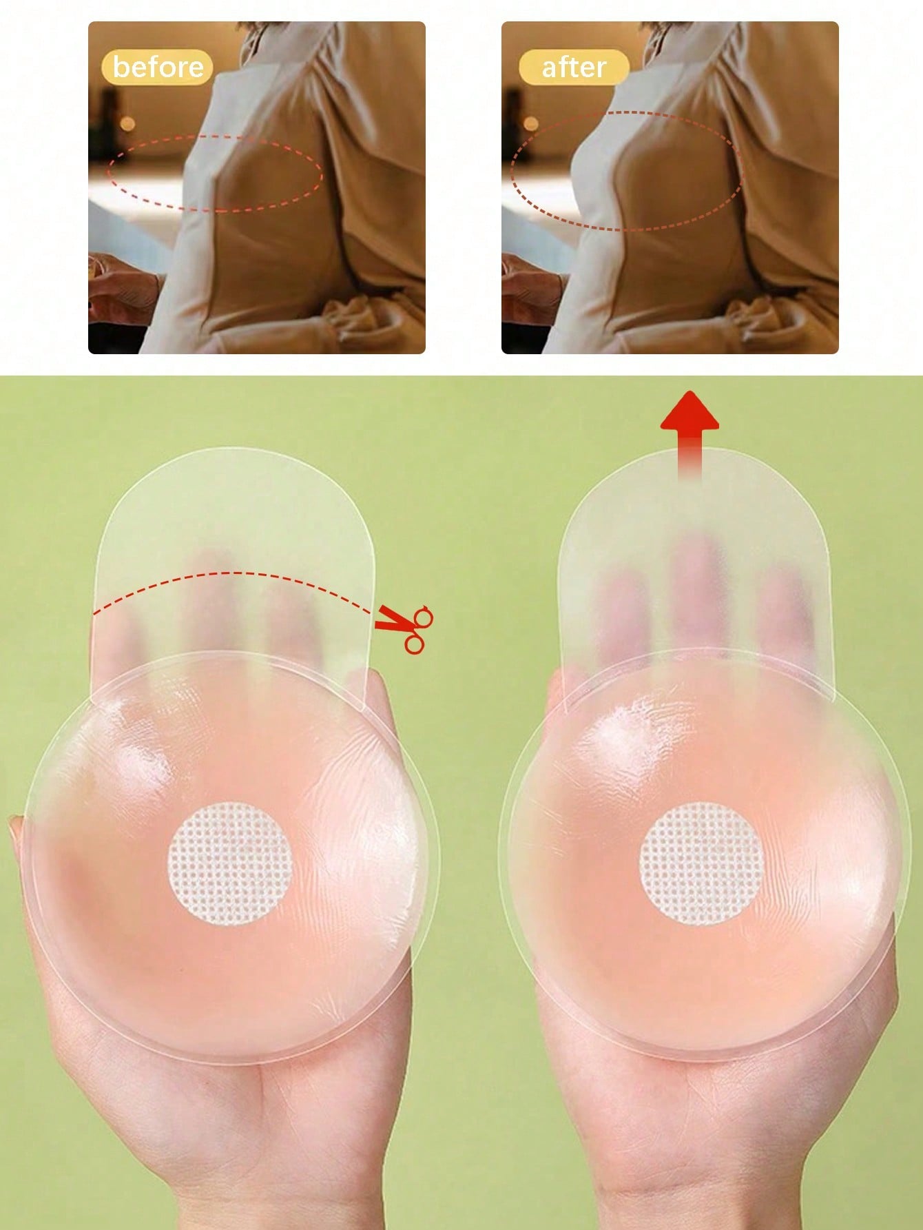 6.5cm Invisible Silicone Breas - đánh giá và giá Strapless Bra Backless