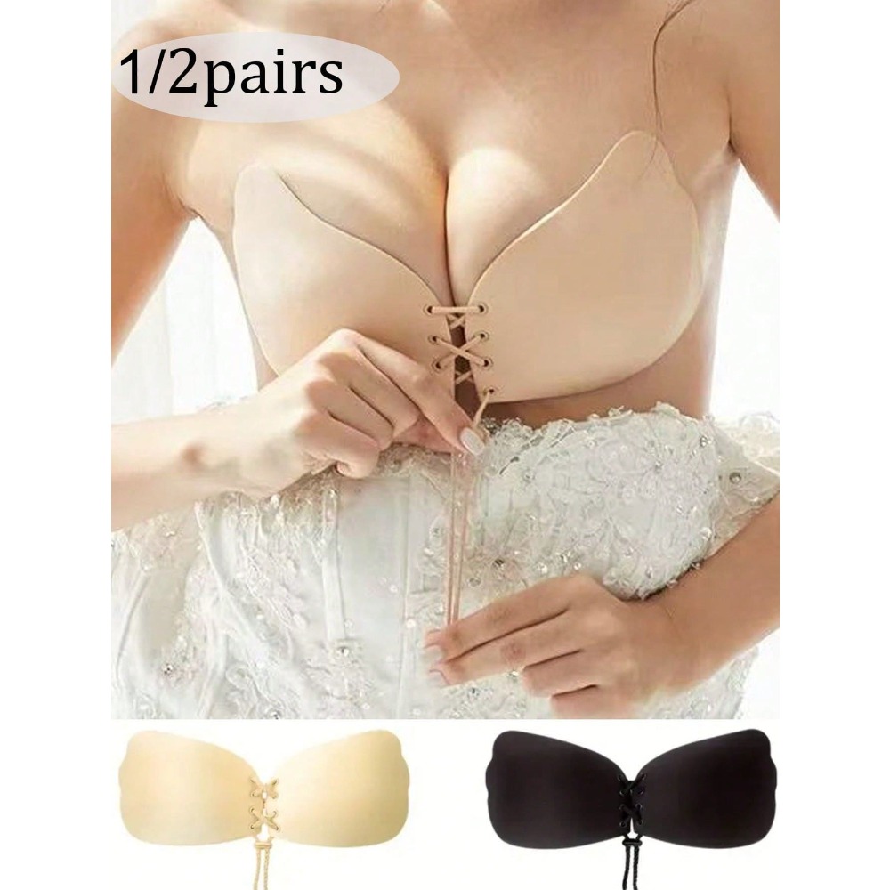 1/2pcs Wing-Shaped Adhesive Br - đánh giá và giá Strapless Bra Backless
