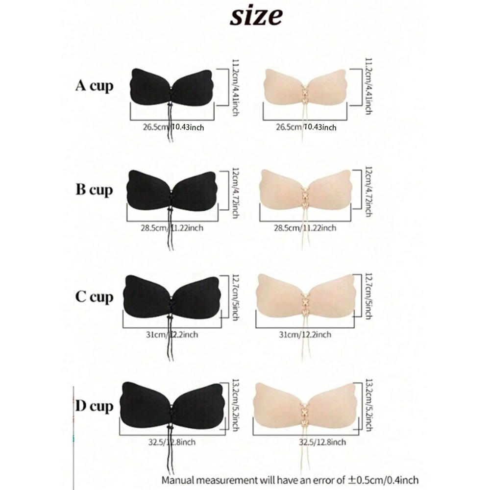 1/2pcs Wing-Shaped Adhesive Br - đánh giá và giá Strapless Bra Backless