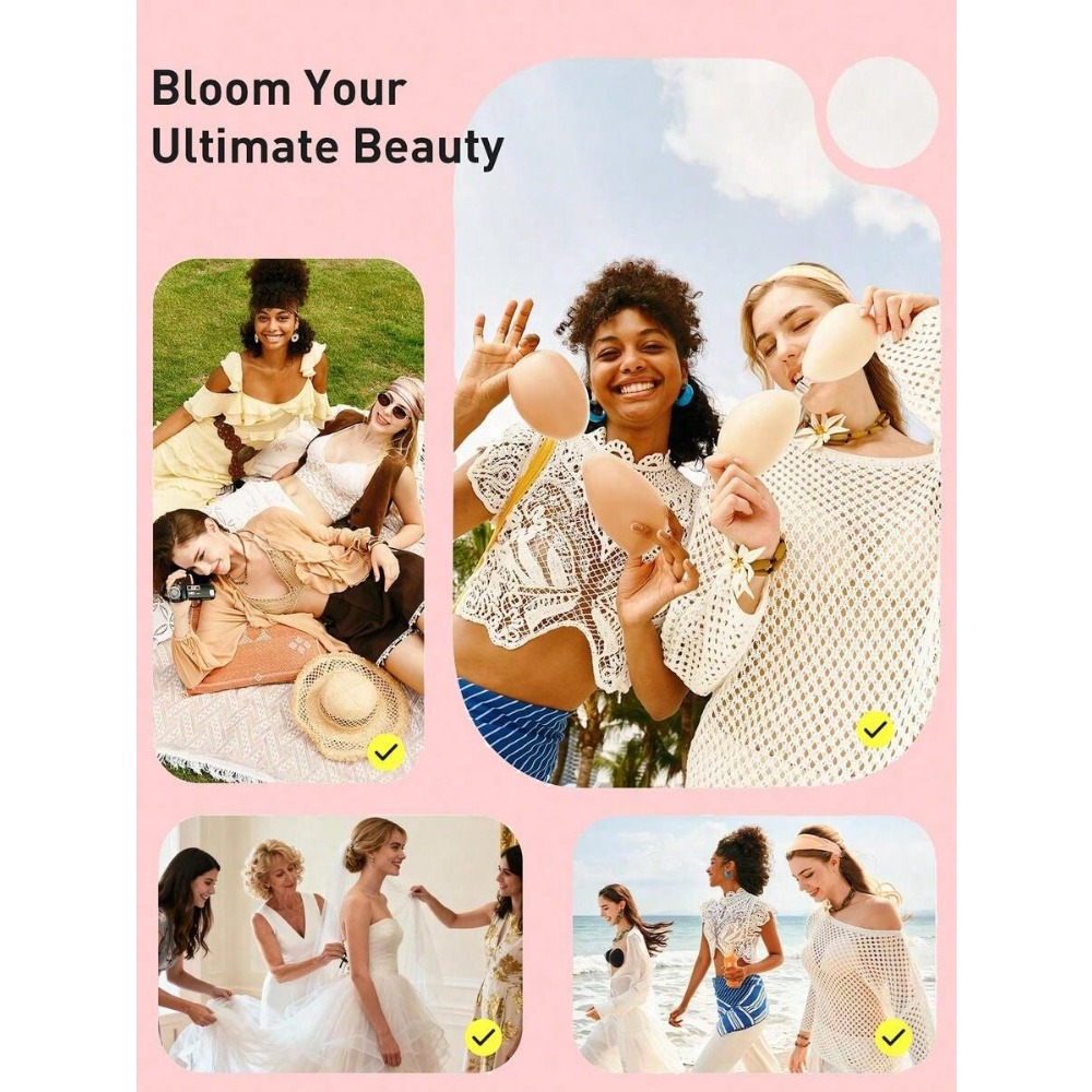Waterproof Silicone Invisible  - đánh giá và giá Strapless Bra Backless