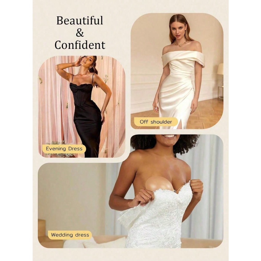 Waterproof Silicone Invisible  - đánh giá và giá Strapless Bra Backless