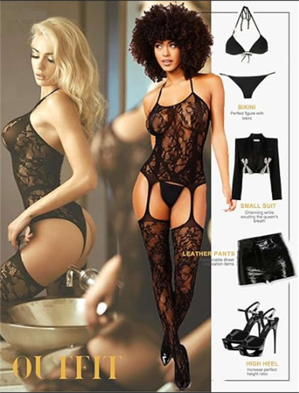 Womens Sexy Costumes Suit Lace - đánh giá và giá Bodystocking Fishnet