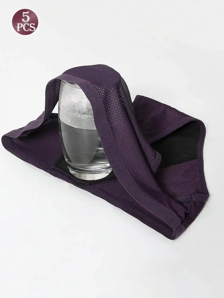 5 Pcs Women Solid Color Absorb - đánh giá và giá Period Panty Absorbent